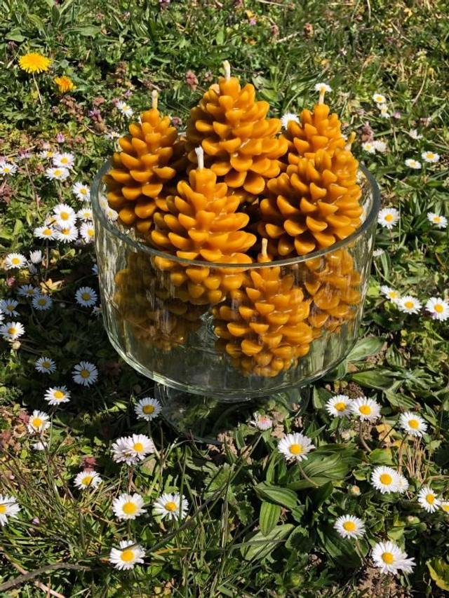 Bougie en cire d'abeille