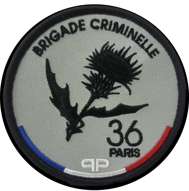 Ecusson Brodé Officiel Gris "36 Bastion"