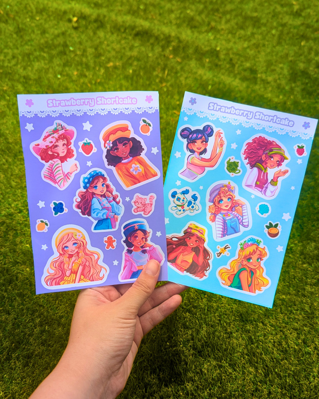 STICKERS SHEET - Strawberry Shortcake