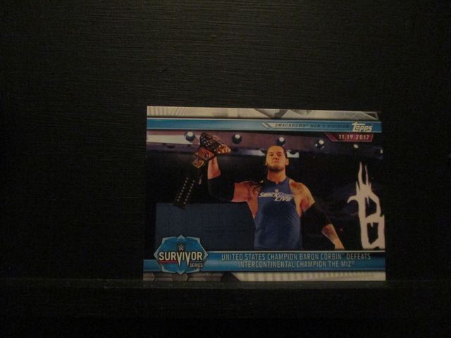 United States Champion Baron Corbin Defeats Intercontinental Champion The Miz - Champions Original Trading Card #69