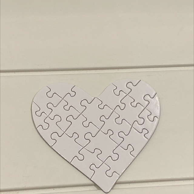 Puzzle cœur personnalisé