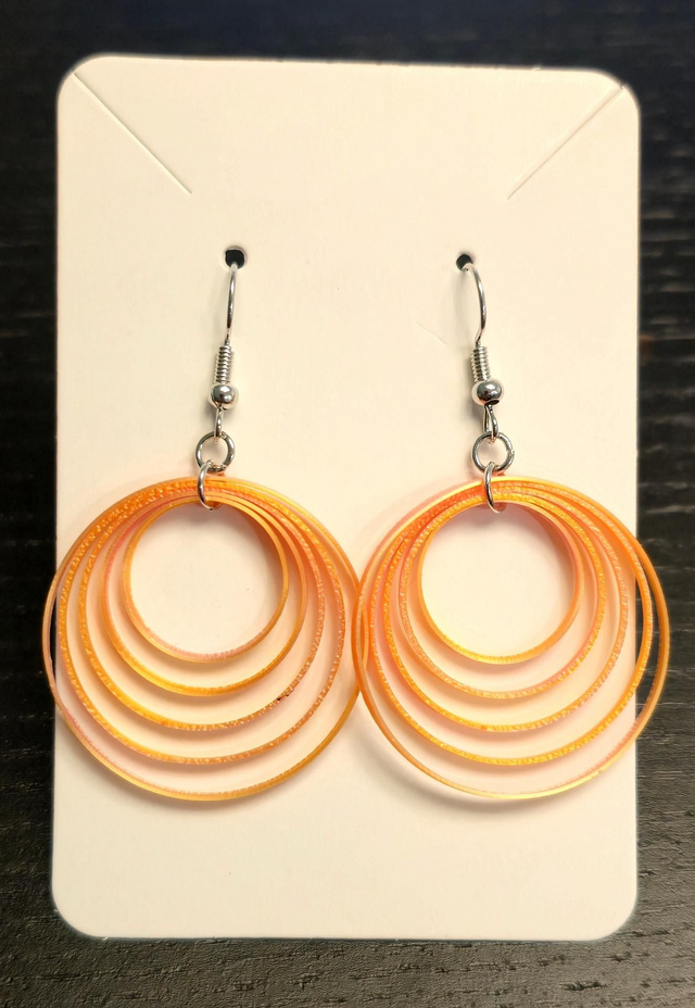 Boucles d'oreilles aux cinq spirales