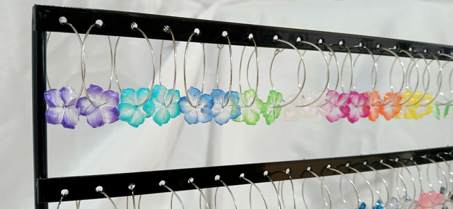 Boucles "Hawaï pailleté"