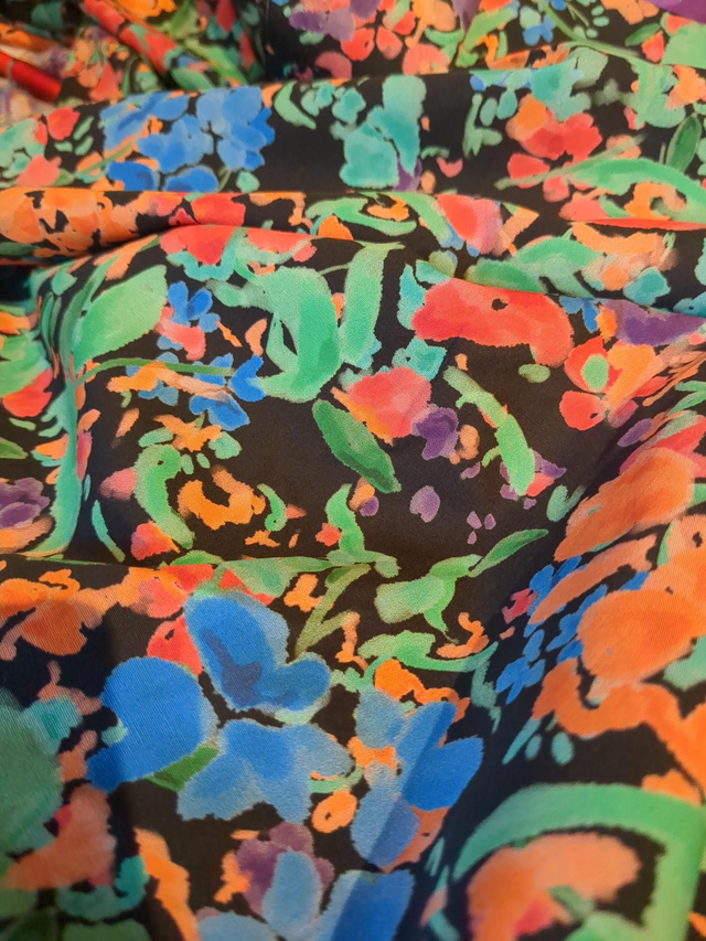 Lady McElroy Watercolour Blooms Cotton Poplin