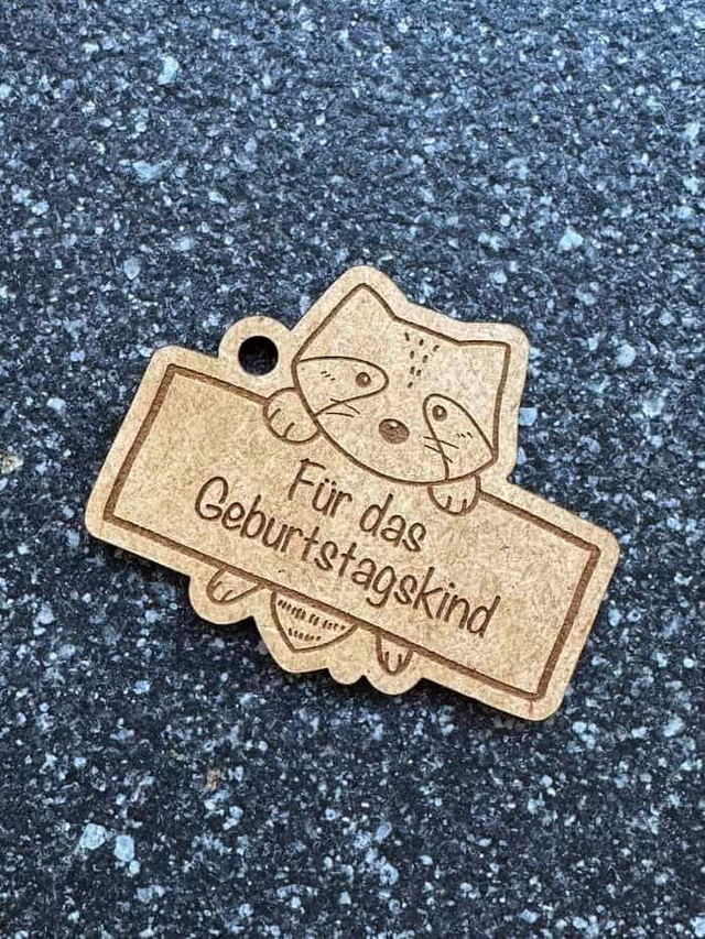 Happy Birthday - Tier mit Tafel