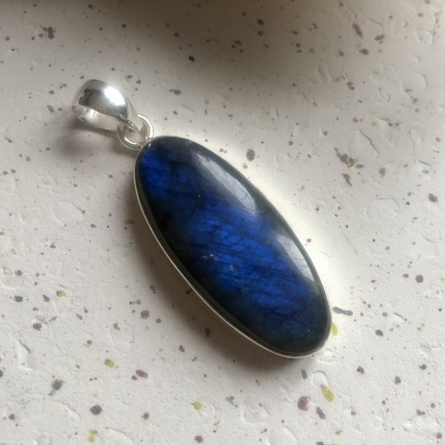 Pendentif Labradorite AAA n*2 argent 925