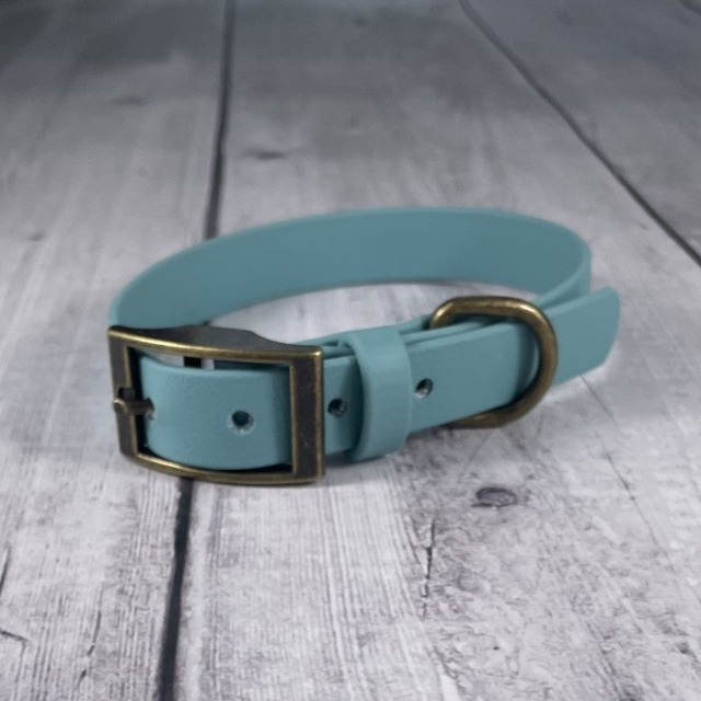 Dusty Turquoise Waterproof BioThane® Collar