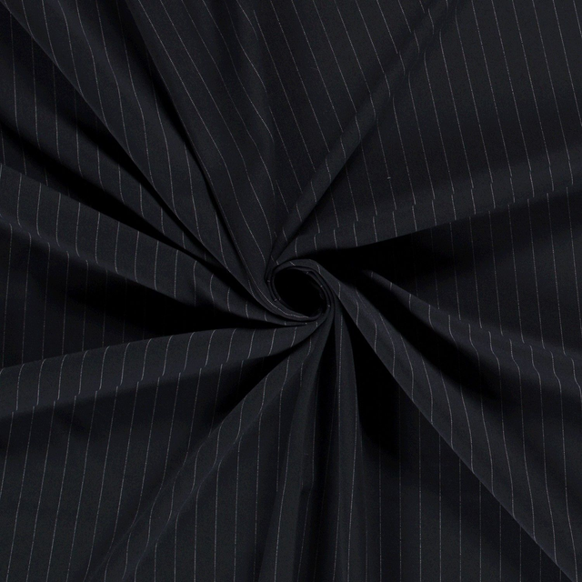 Gabardine Rayures Marine