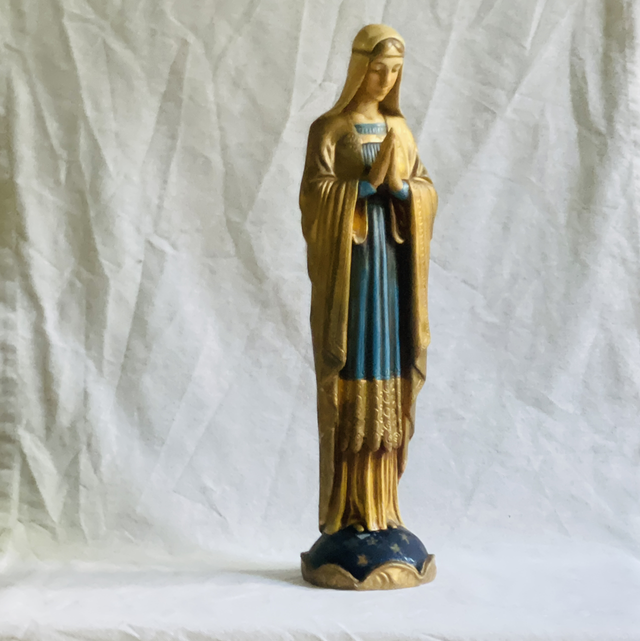 Heiligenfigur Madonna Maria Stuck handgefertigt