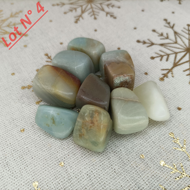 Amazonite / Pierres Roulées / Lot N° 4