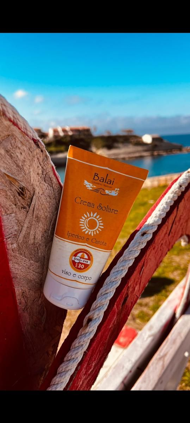 Crema solare Iperico e Carota spf30 150ml