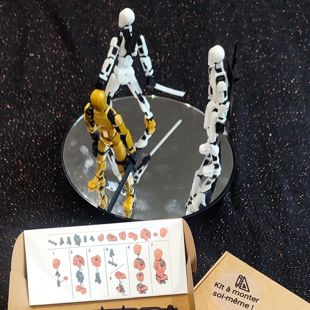 Figurine Pack 1 – D13 + Kit Arme 01 – à monter soi-même – Couleurs au choix