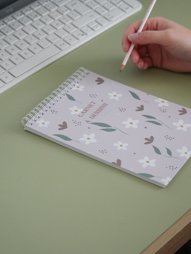 Carnet à dessins Pâquerette