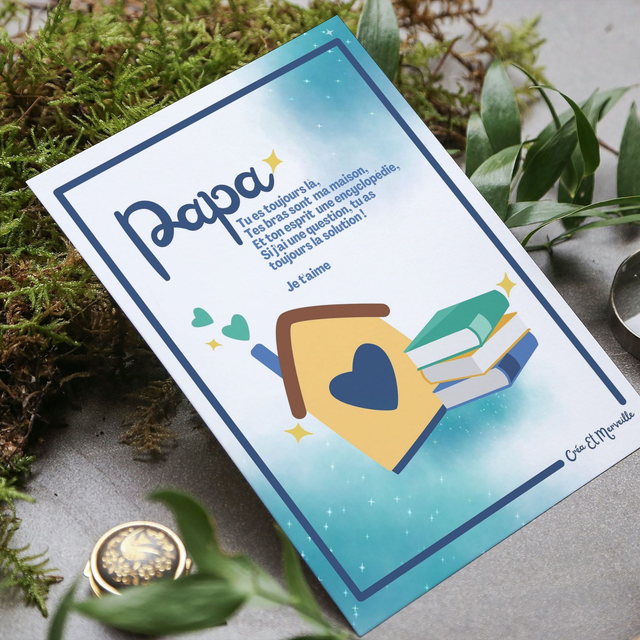 Carte postale Papa 💙