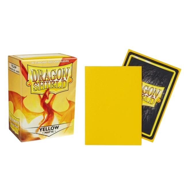 Dragon Shield Standard Size Card Game Sleeves Pack - Matte Yellow