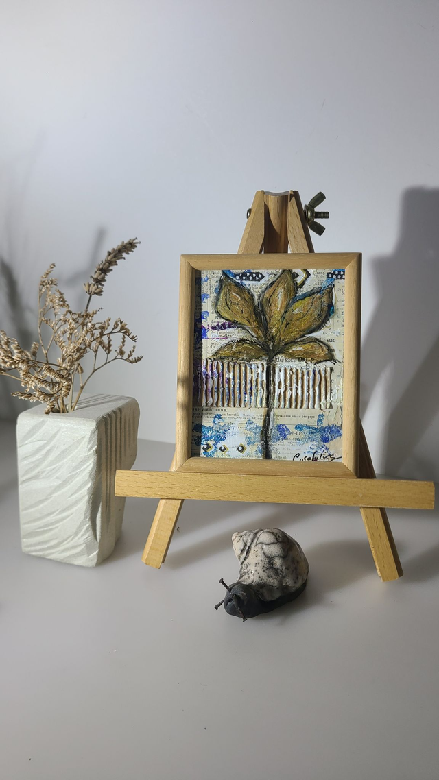 Petit tableau feuille 