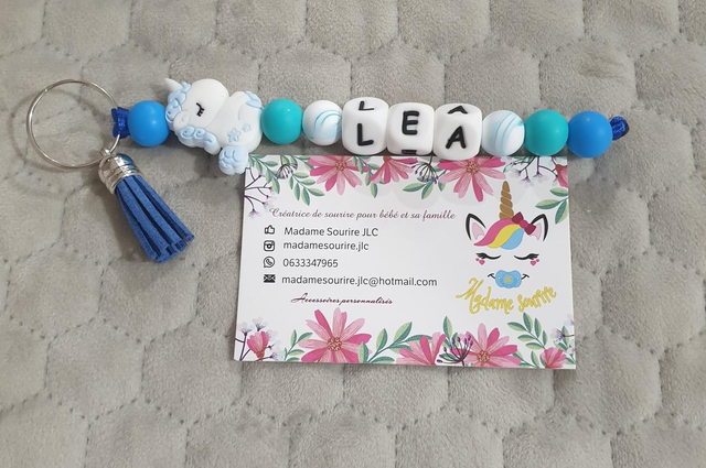 Porte Clés 1 Branche Licorne Étoilée 