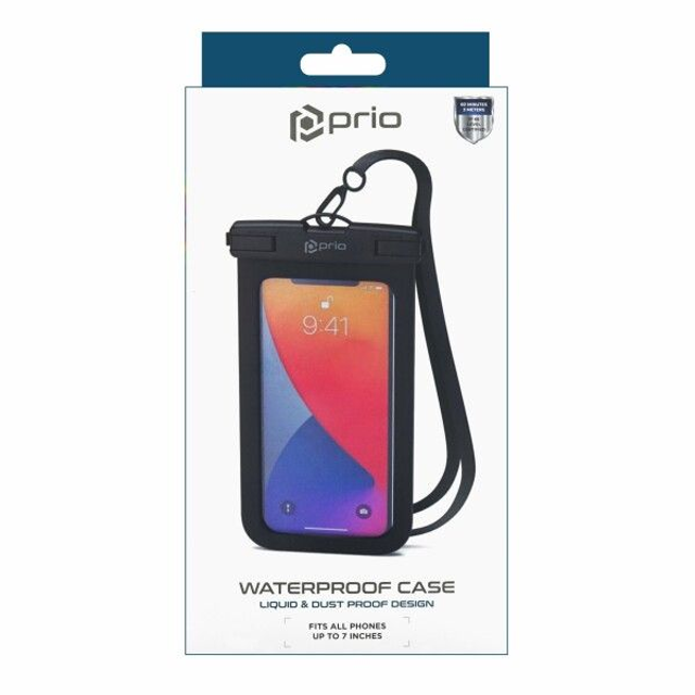  prio Custodia impermeabile nera