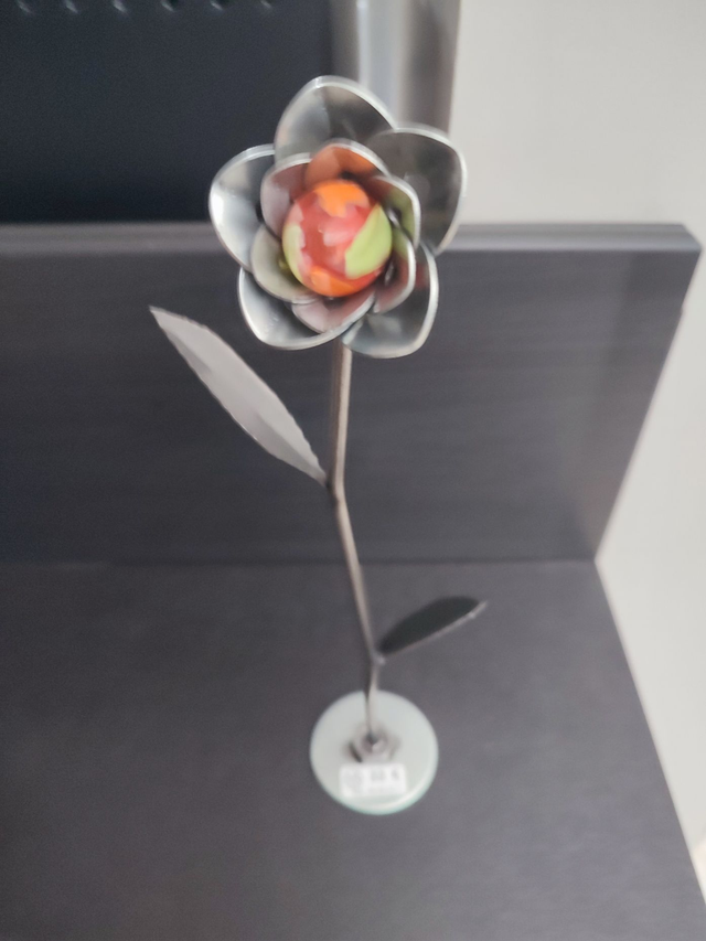 rose orange et jaune