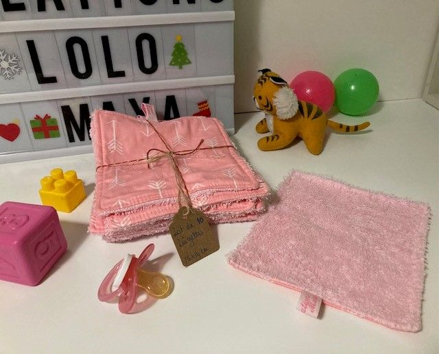 5 Lingettes Moyen BB Roses 