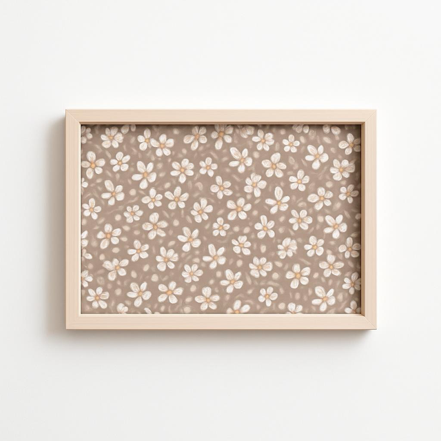 PINK FLOWERS JESMONITE RECTANGULAR TRAY