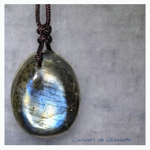Pendentif &quot;Labradorite&quot; L-01