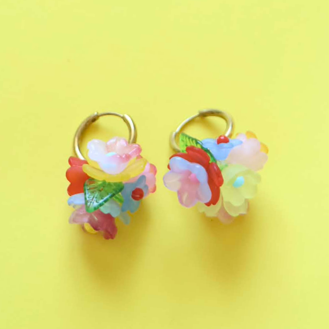 Boucles d'oreilles Bouquet