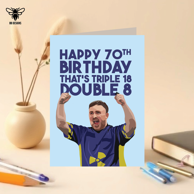 Luke Littler Darts Shotout - Birthday Card