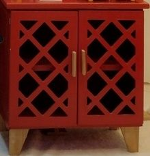 CÔMODA  VERMELHA - LOCAÇÃO 