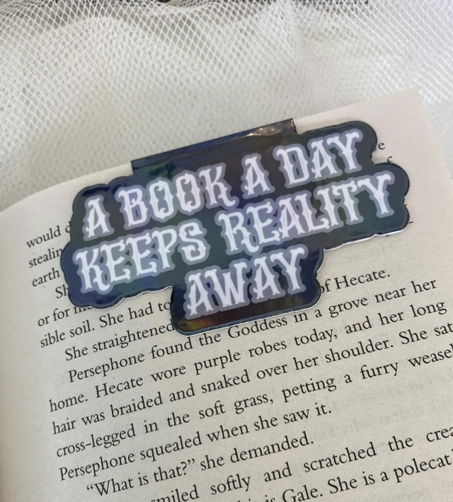 A Book a Day Keeps Reality Away Magnetic Bookmark
