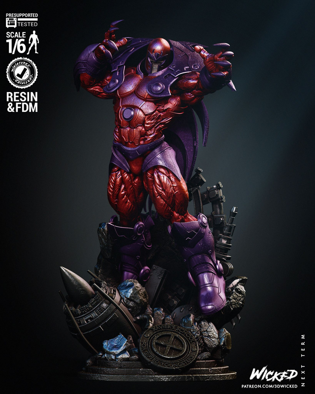 STATUE ONSLAUGHT série XMen comics 