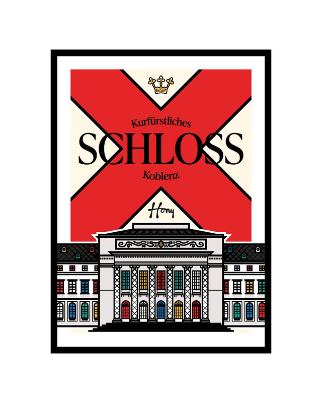 Kurfürstliches Schloss Koblenz 020225 - Hony | Kunstdruck