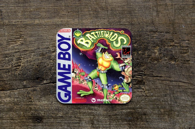 Nintendo Gameboy Battletoads Printed MDF Coaster