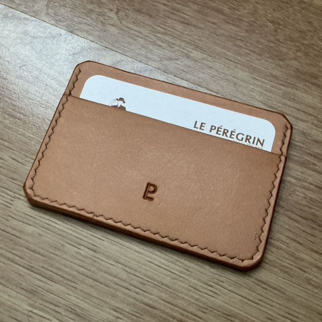 Porte-carte en cuir de bœuf/taureau