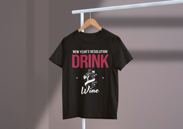 New Year’s Resolution Drink More Wine, Wine Goals. Neujahrsvorsatz: Mehr Wein trinken, Weinziele