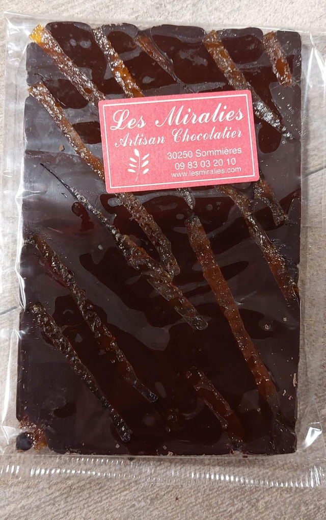 Tablette aux écorces d orange confites