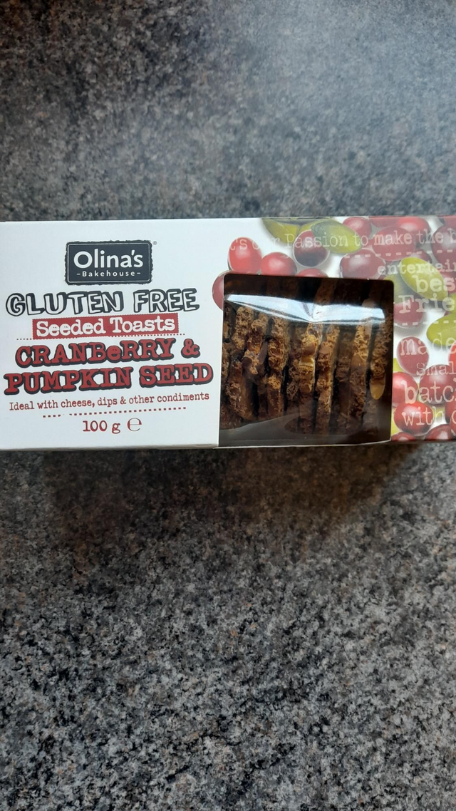 Olina's Cranberry &amp; Pumpkin Seeded Toast