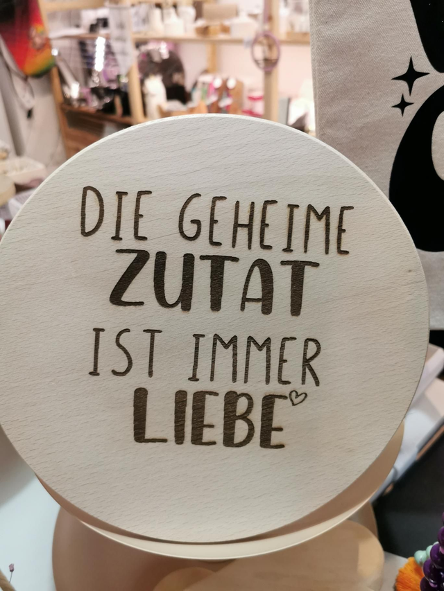 Brettchen rund Liebe