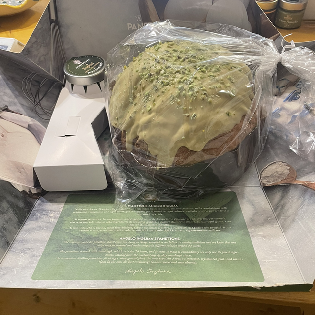 Panettone artigianale pistacchio Inglima lievitazione 36 ore