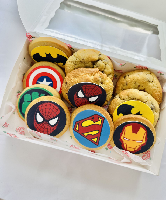 Super Hero Cookies Biscuits  x 6