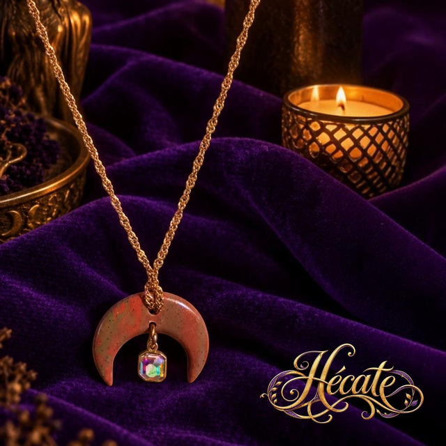 Collier Lune Prismatique