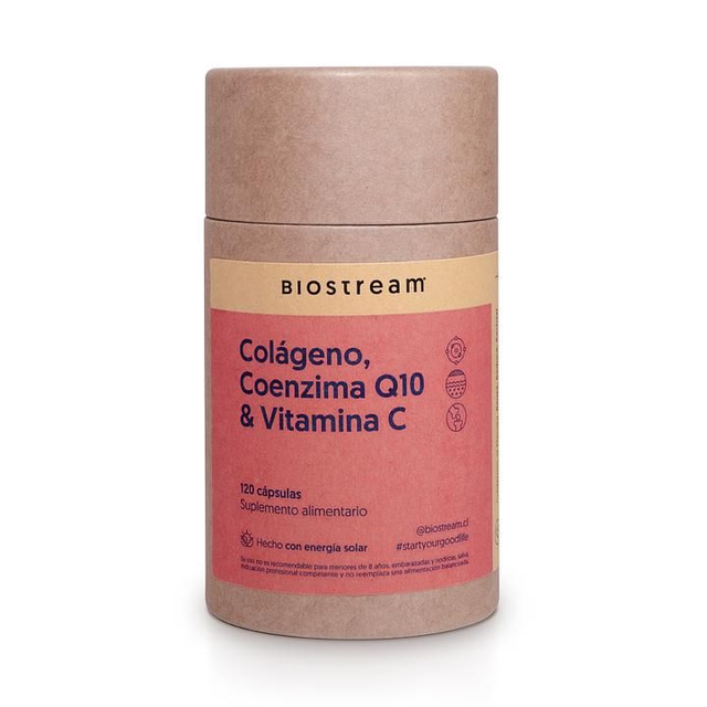 Colágeno Hidrolizado + Coenzima Q10 + Vitamina C 300 g – Energía Celular &amp; Longevidad