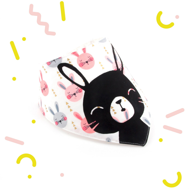 Bavoir bandana LAPINS