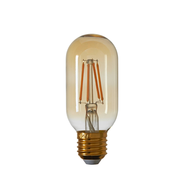 LED staaf breed Ø4x10 cm LIGHT 4W amber E27 dimbaar
