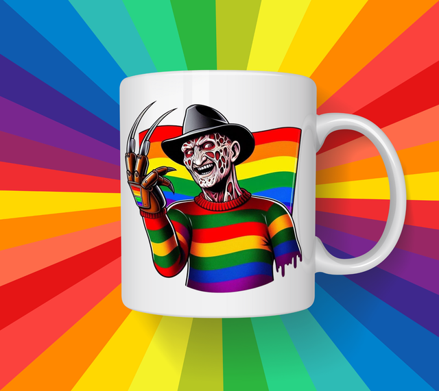 Freddie Krueger pride mug 
