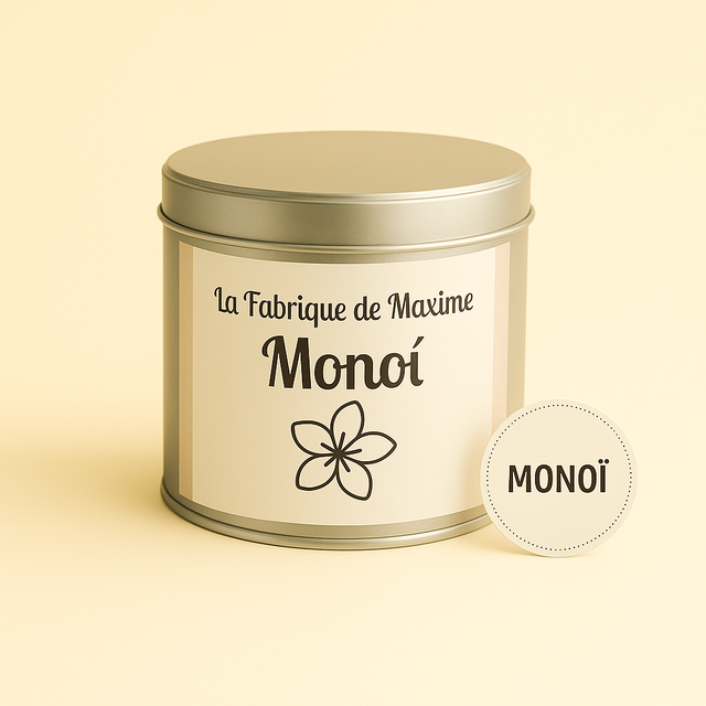 Bougie artisanale parfumée monoï – 150gr