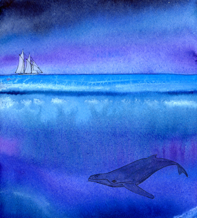 Nicola Dixon - 30x40 Passing in the Deep