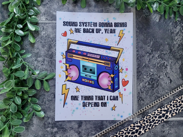 Operation Ivy Sound System A4 Art Print