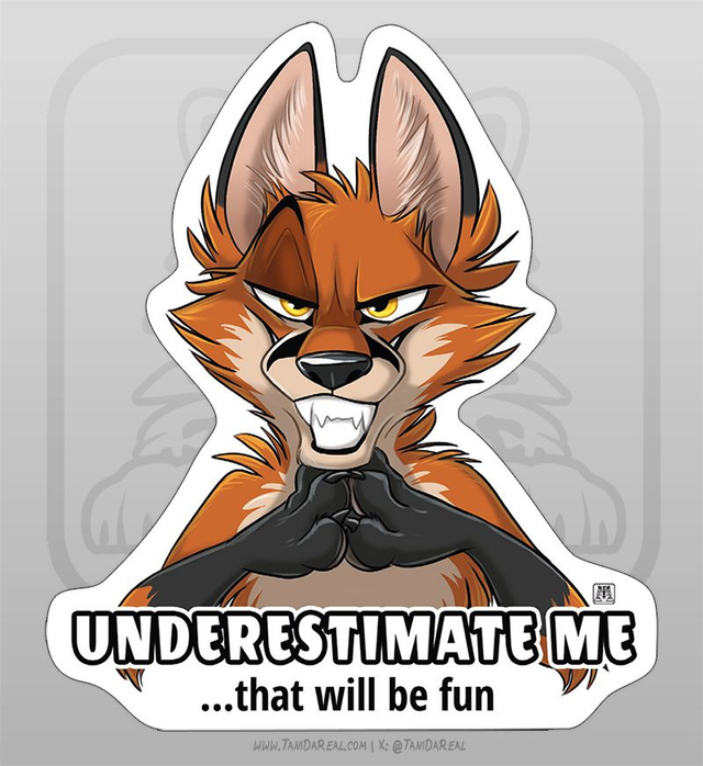 Underestimate me Sticker