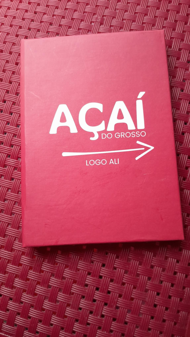 Caderno Placa Açaí